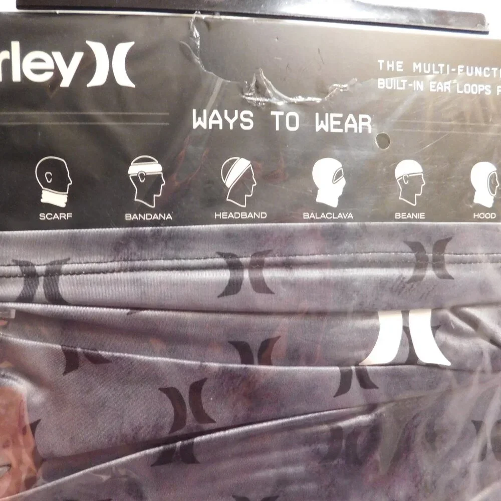 Hurley Multi Functional Gaiter with Built in Ear Loops for Optimal Fit